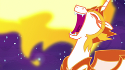 Size: 1280x720 | Tagged: safe, screencap, daybreaker, alicorn, pony, a royal problem, g4, season 7, evil laugh, eyes closed, female, laughing, mare, mawshot, open mouth, solo, uvula, volumetric mouth