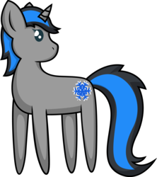 Size: 1529x1721 | Tagged: safe, artist:vulpineprincess, oc, oc only, oc:frost fang, pony, unicorn, cute, female, looking back, simple background, solo, transparent background