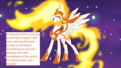Size: 1920x1080 | Tagged: safe, edit, edited screencap, screencap, daybreaker, pony, a royal problem, g4, female, galadriel, lord of the rings