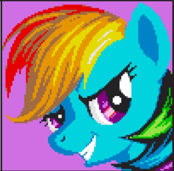 Size: 409x404 | Tagged: safe, rainbow dash, pony, g4, pixel art, pixelcanvas