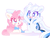 Size: 1600x1224 | Tagged: safe, artist:sohmasatori, oc, oc only, oc:rock harmony, oc:sohma, alicorn, pony, alicorn oc, chibi, cute, duo, female, mare, simple background, smiling, white background