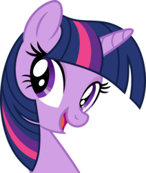 Size: 7000x8238 | Tagged: safe, artist:luckreza8, twilight sparkle, pony, unicorn, g4, absurd resolution, bust, cute, female, mare, open mouth, portrait, simple background, smiling, solo, transparent background, twiabetes, vector