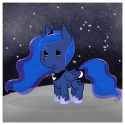 Size: 2048x2048 | Tagged: safe, artist:rockarboom, princess luna, pony, g4, high res, moon