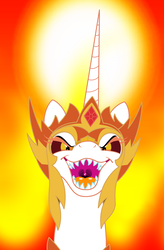 Size: 704x1072 | Tagged: safe, artist:bbbhuey, daybreaker, pony, a royal problem, g4, bust, female, imminent vore, maw, mawshot, open mouth, solo, uvula