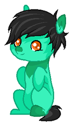 Size: 191x314 | Tagged: safe, artist:riiichie, oc, oc only, earth pony, pony, female, filly, happy, smiling, solo