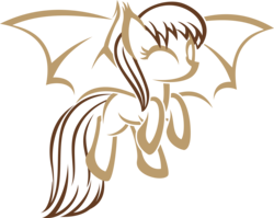 Size: 6392x5088 | Tagged: safe, artist:up1ter, oc, oc only, oc:lunette, bat pony, pony, absurd resolution, female, lineart, mare, simple background, solo, transparent background