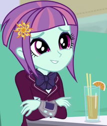 Size: 737x861 | Tagged: safe, edit, edited screencap, screencap, sunny flare, equestria girls, equestria girls specials, g4, clothes, cropped, crystal prep academy uniform, female, inverted mouth, school uniform