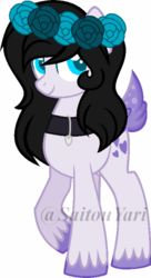 Size: 400x734 | Tagged: safe, artist:t-aroutachiikun, oc, oc only, oc:boreal serenity, deer pony, original species, pony, base used, female, simple background, solo, transparent background