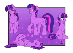 Size: 7616x5561 | Tagged: safe, artist:phlar1245, twilight sparkle, pony, unicorn, g4, abstract background, absurd resolution, female, pose, sketch, solo