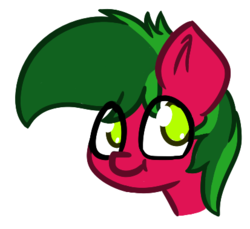 Size: 413x378 | Tagged: safe, artist:agamnentzar, oc, oc only, oc:melon specter, pony, cute, smiling, solo