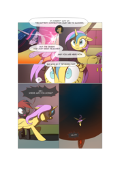 Size: 3541x5016 | Tagged: safe, artist:gashiboka, doctor whooves, princess gold lily, time turner, twilight sparkle, oc, oc:firestorm, alicorn, earth pony, pegasus, pony, comic:recall the time of no return, g4, absurd resolution, comic, twilight sparkle (alicorn)