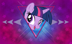 Size: 2560x1600 | Tagged: safe, artist:laszlvfx, artist:luckreza8, edit, twilight sparkle, pony, g4, bust, female, happy, portrait, solo, wallpaper, wallpaper edit