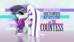 Size: 8000x4500 | Tagged: safe, artist:jhayarr23, coloratura, earth pony, pony, g4, absurd resolution, clothes, countess coloratura, female, mare, poster, solo, veil, wallpaper