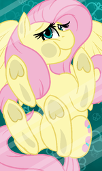 Size: 480x800 | Tagged: safe, artist:jen-neigh, fluttershy, pony, g4, against glass, cute, female, glass, looking at you, mare, phone wallpaper, solo, spread wings, turned head, underhoof, wallpaper, wings