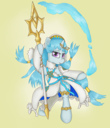 Size: 1141x1326 | Tagged: safe, artist:fameng, majesty, pony, unicorn, g1, g4, azura (fire emblem), clothes, female, fire emblem, fire emblem fates, g1 to g4, generation leap, horn, horn ring, lance, solo, weapon