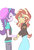 Size: 2370x3444 | Tagged: safe, artist:yuck, starlight glimmer, sunset shimmer, equestria girls, equestria girls specials, g4, my little pony equestria girls: mirror magic, beanie, duo, duo female, female, hat, high res, lesbian, ship:shimmerglimmer, shipping, simple background, white background