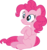Size: 542x582 | Tagged: safe, artist:thinkingwithsmile, pinkie pie, earth pony, pony, g4, female, scrunchy face, simple background, sitting, solo, transparent background, vector