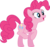 Size: 685x643 | Tagged: safe, artist:thinkingwithsmile, pinkie pie, earth pony, pony, g4, my little pony: friendship is magic, too many pinkie pies, female, happy, raised hoof, raised leg, simple background, solo, transparent background, vector