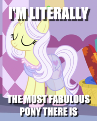 Size: 754x944 | Tagged: safe, edit, edited screencap, screencap, lily lace, pony, g4, honest apple, cropped, female, image macro, literally, meme, solo