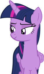 Size: 1876x3116 | Tagged: safe, artist:frownfactory, twilight sparkle, alicorn, pony, unicorn, derpibooru, g4, not asking for trouble, .svg available, female, juxtaposition, mare, meta, simple background, solo, svg, transparent background, twilight sparkle (alicorn), vector