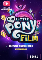 Size: 640x903 | Tagged: safe, applejack, fluttershy, pinkie pie, rainbow dash, rarity, spike, twilight sparkle, alicorn, dragon, pony, g4, my little pony: the movie, mane seven, mane six, my little pony logo, polish, twilight sparkle (alicorn), website