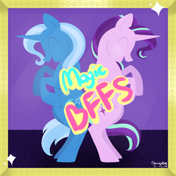 Size: 2200x2200 | Tagged: safe, artist:orcakisses, starlight glimmer, trixie, pony, unicorn, g4, female, high res, mare