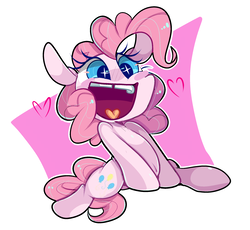 Size: 2223x2048 | Tagged: safe, artist:peachesandcreamated, pinkie pie, earth pony, pony, g4, cute, diapinkes, female, gap teeth, happy, high res, open mouth, silly, silly pony, solo