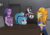 Size: 1300x901 | Tagged: safe, artist:lazerblues, adagio dazzle, aria blaze, sonata dusk, pony, g4, all about eve, desk, female, half in the bag, hardcore henry, mug, red letter media, redlettermedia, the neon demon, trio, trio female