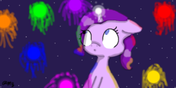 Size: 1560x784 | Tagged: safe, artist:pinkiscuuupcake, oc, oc only, pony, deviantart muro, fireworks, solo