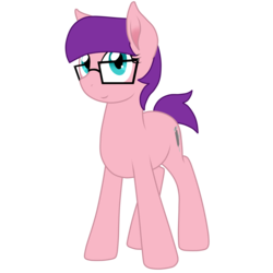 Size: 2832x2832 | Tagged: safe, artist:glacierfrostclaw, oc, oc only, oc:patch frenzy, earth pony, pony, female, glasses, high res, mare, simple background, transparent background