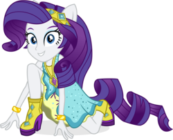 Size: 3364x2737 | Tagged: safe, artist:punzil504, rarity, dance magic, equestria girls, equestria girls specials, g4, boots, clothes, cute, female, high res, looking at you, ponied up, raribetes, shoes, simple background, smiling, solo, transparent background, vector