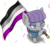 Size: 1412x1229 | Tagged: safe, artist:underwoodart, maud pie, earth pony, pony, g4, asexual, asexual pride flag, female, mare, no pupils, pride, pride flag, simple background, solo, white background