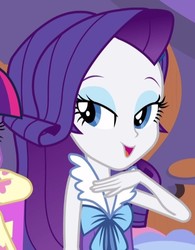 Size: 482x617 | Tagged: safe, screencap, rarity, twilight sparkle, equestria girls, g4, my little pony equestria girls: rainbow rocks, bedroom eyes, cropped, female, open mouth, solo focus