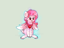 Size: 2048x1536 | Tagged: safe, artist:pinkflutter, oc, oc only, oc:love dove, pegasus, pony, female, mare, sitting, solo, tongue out