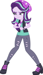 Size: 1720x2978 | Tagged: safe, artist:davidsfire, starlight glimmer, equestria girls, equestria girls specials, g4, my little pony equestria girls: mirror magic, clothes, female, pants, shirt, simple background, solo, transparent background, vector, vest