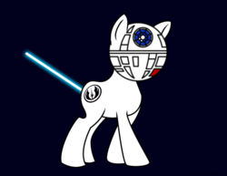 Size: 900x695 | Tagged: safe, artist:vitalspark, oc, oc only, oc:death star (vitalspark), pony, lightsaber, may the fourth be with you, ponified, simple background, solo, star wars, weapon