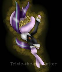 Size: 1212x1414 | Tagged: safe, artist:trixie-the-madhatter, starlight glimmer, pony, unicorn, g4, clothes, coat, crossover, female, floral head wreath, flower, mare, solo, undertale