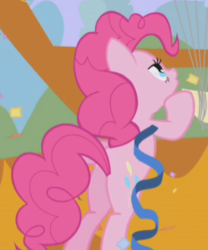 Size: 320x384 | Tagged: safe, screencap, pinkie pie, earth pony, pony, g4, the ticket master, bedroom eyes, butt, cropped, female, mare, plot, solo