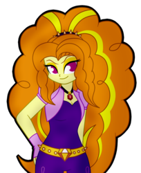 Size: 743x910 | Tagged: safe, artist:strawhatcrew96, adagio dazzle, equestria girls, g4, my little pony equestria girls: rainbow rocks, adorabolical, adoragio, clothes, curvy, cute, female, fingerless gloves, gloves, looking at you, simple background, solo, transparent background