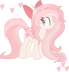 Size: 7774x8027 | Tagged: safe, artist:weekendroses, oc, oc only, oc:milky heartstrings, bat pony, pony, absurd resolution, bow, simple background, solo, transparent background