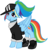 Size: 1410x1477 | Tagged: safe, artist:/d/non, derpibooru exclusive, rainbow dash, pegasus, pony, g4, alternate hairstyle, bangs, baseball cap, cap, choker, clothes, eyeshadow, female, goth, hat, health goth, lipstick, makeup, mare, ponytail, shirt, shoes, simple background, solo, transparent background