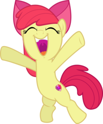 Size: 6486x7794 | Tagged: safe, artist:jhayarr23, apple bloom, earth pony, pony, g4, absurd resolution, female, friends are always there for you, simple background, solo, transparent background, vector