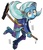 Size: 530x620 | Tagged: safe, artist:tamaki, trixie, equestria girls, g4, broom, female, solo