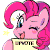 Size: 100x100 | Tagged: safe, pinkie pie, earth pony, pony, g4, female, gif, icon, non-animated gif, one eye closed, wink