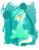 Size: 4500x5700 | Tagged: safe, artist:rainbownspeedash, lyra heartstrings, pony, unicorn, g4, absurd resolution, colored pupils, cutie mark background, design, female, mare, shirt design, sitting, smiling, solo, vector