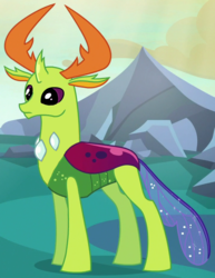 Size: 720x935 | Tagged: safe, edit, edited screencap, screencap, thorax, changedling, changeling, g4, to where and back again, cropped, king thorax, male, solo