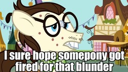 Size: 1152x648 | Tagged: safe, edit, edited screencap, screencap, gizmo, pony, g4, putting your hoof down, acne, bucktooth, glasses, image macro, male, meme, solo, stallion, the simpsons
