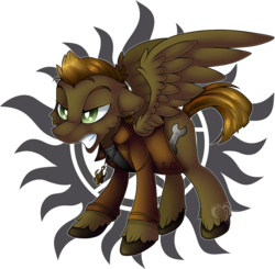 Size: 1000x978 | Tagged: safe, artist:mychelle, pegasus, pony, clothes, dean winchester, male, ponified, simple background, solo, stallion, supernatural, transparent background