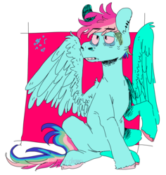 Size: 1280x1354 | Tagged: safe, artist:maru-draws, rainbow dash, pony, g4, female, simple background, solo, transparent background