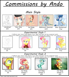 Size: 2000x2211 | Tagged: safe, artist:ando, pony, advertisement, commission, commission info, commission prices, high res